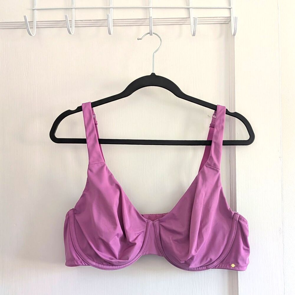 Cacique Unlined Full Coverage Underwire Fuchsia Purple Bra Sz. 44C